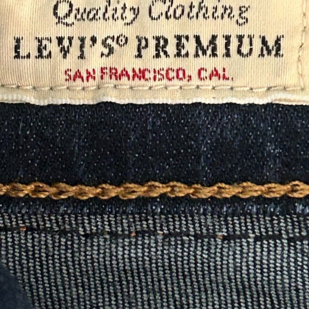 Levi's Dark Blue 721 Premium Denim Big E Jeans 26 - Picture 9 of 11